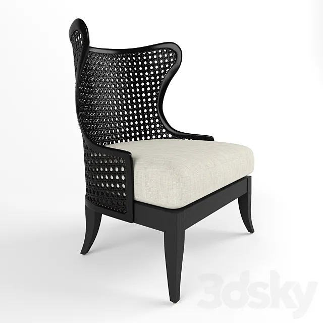 Chair and Armchair 3D Models – Levine wing chair
