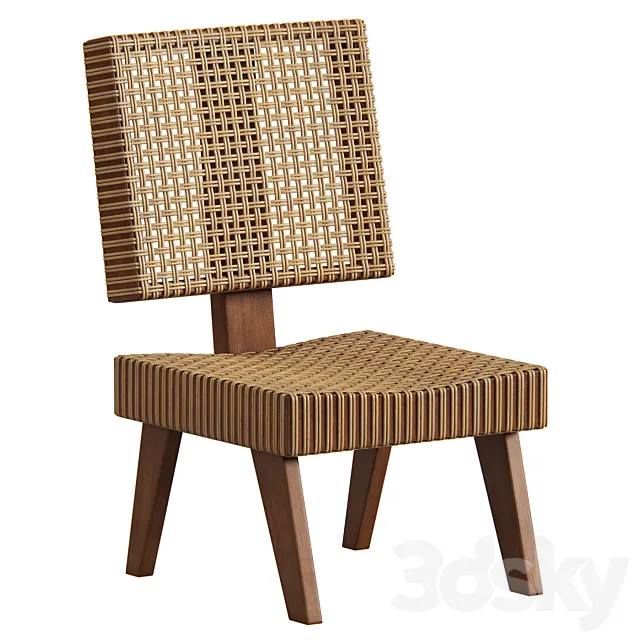 Chair and Armchair 3D Models – Lounge Chairs by Pierre Jeanneret