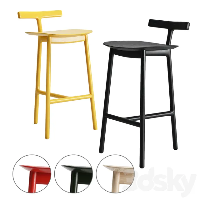 Chair and Armchair 3D Models – Mattiazzi radice stools