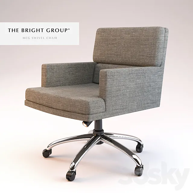 Chair and Armchair 3D Models – MEG SWIVEL CHAIR by The Bright group
