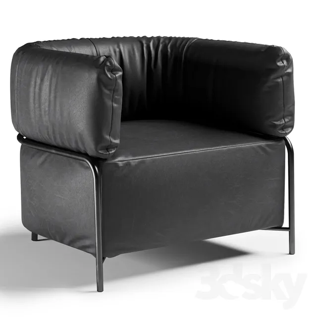 Armchair Calligaris Qaudrotta 3DS Max - thumbnail 3