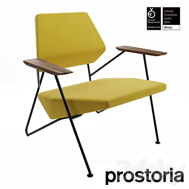 Chair and Armchair 3D Models – Modern armchair Polygon by Prostoria