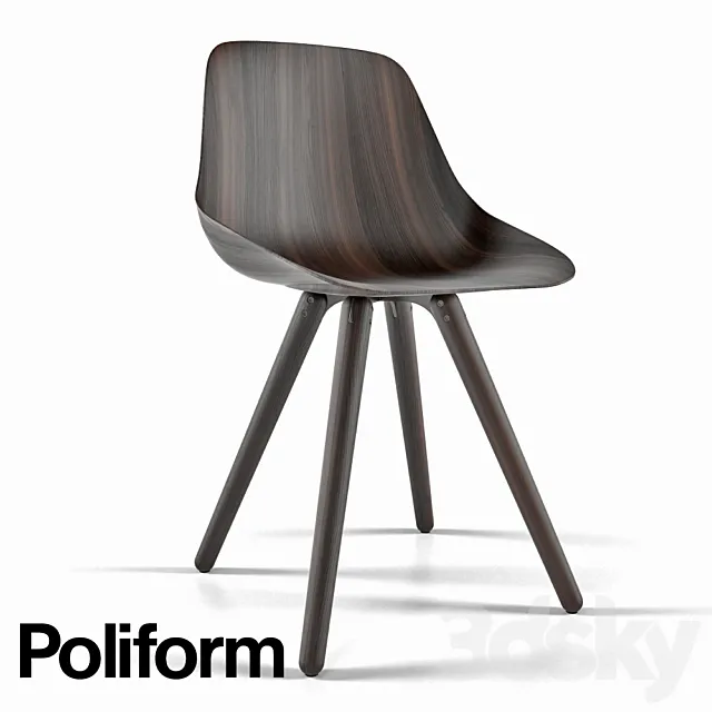 Chair and Armchair 3D Models – Poliform Harmony