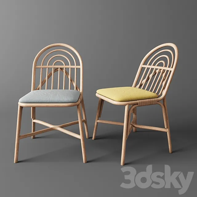 Chair and Armchair 3D Models – Rotin by Guillaume Delvigne Chaise SILLON en 2019