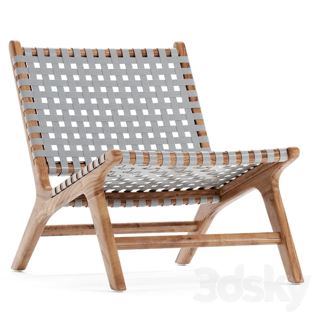 Chair and Armchair 3D Models – Strap Girona Outdoor Accent Chairs