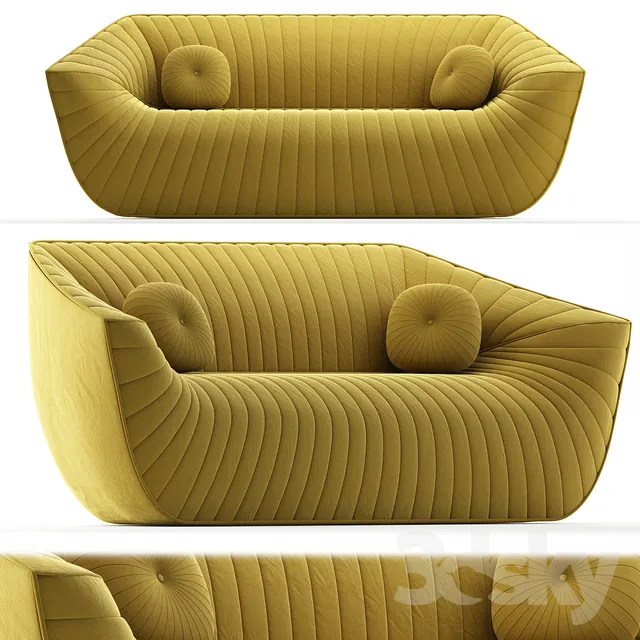 Nautil Sofa by Cedric Ragot for Roche Bobois 3DS Max - thumbnail 3