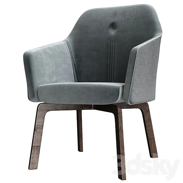 Accent chairs 3DS Max - thumbnail 3