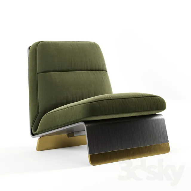 Chair baxter greta 3DS Max - thumbnail 3