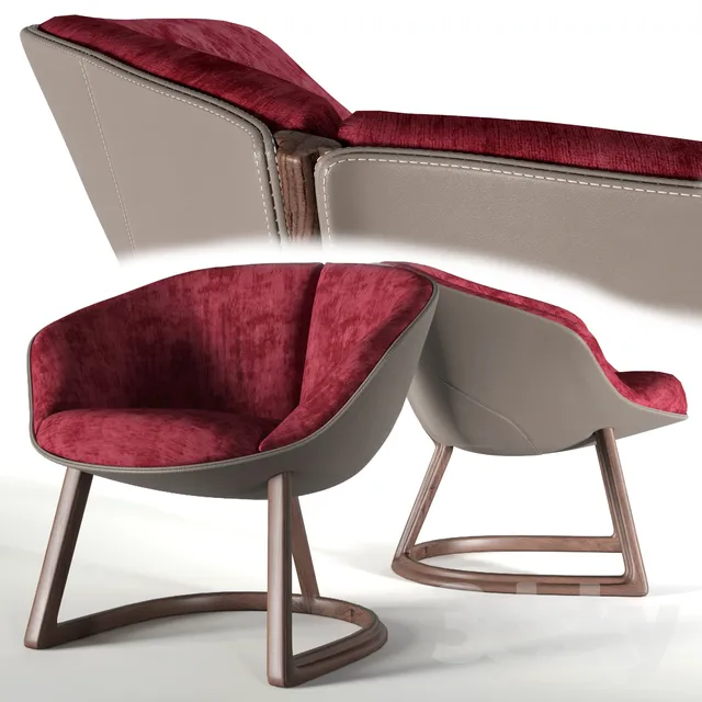 Visionnaire camden armchair 3DS Max - thumbnail 3