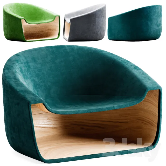 Booking Armchair 3DS Max - thumbnail 3