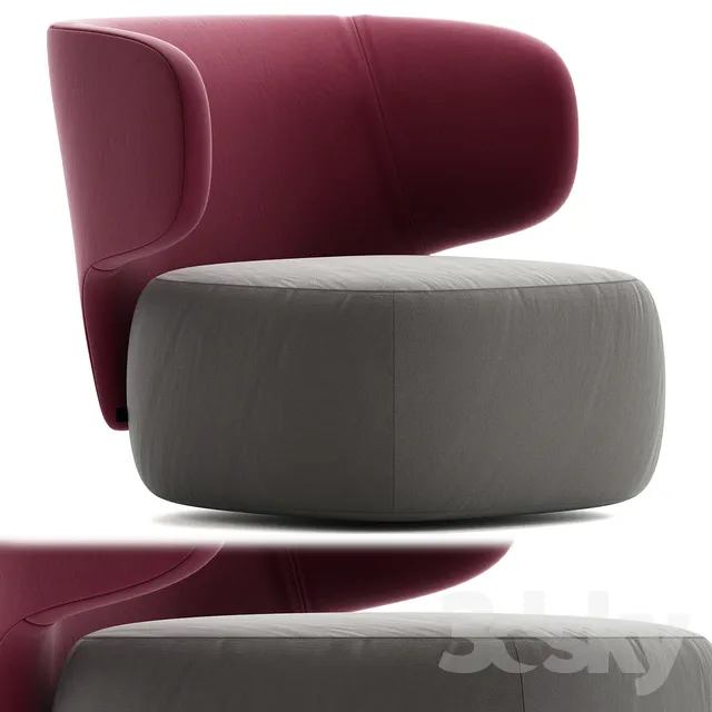 BASEL CHAIR – Armchairs from SOFTLINE 3DS Max - thumbnail 3