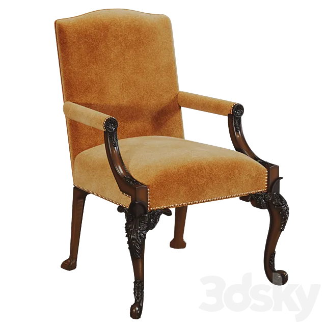 Baker Gainsborough Chair 3DS Max - thumbnail 3