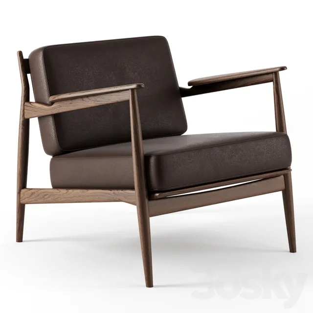 Model 107 chair by Magnus Olesen 3DS Max - thumbnail 3