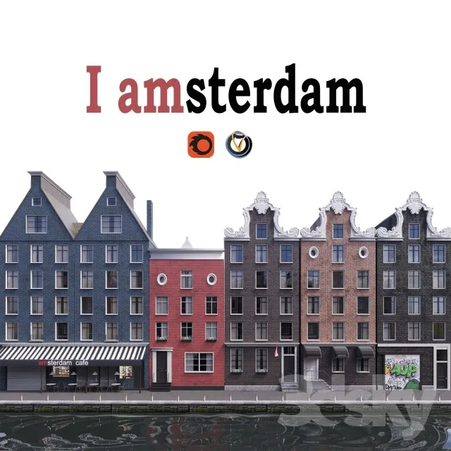 Facade Amsterdam 3DS Max - thumbnail 3