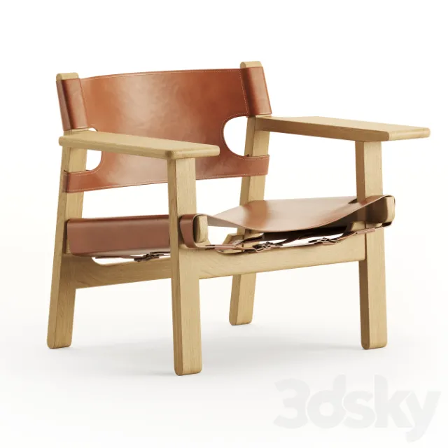 The Spanish Chair by Fredericia 3DS Max - thumbnail 3