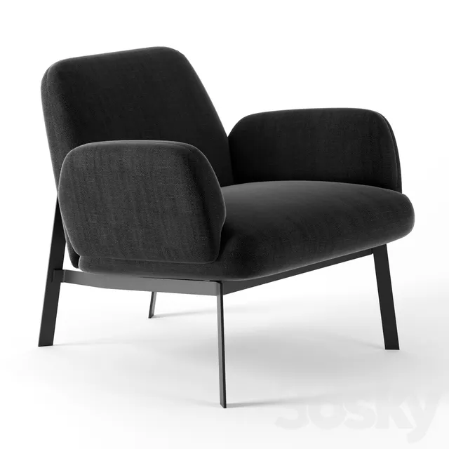 Easy chair by Established and Sons 3DS Max - thumbnail 3