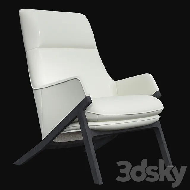 Henata Lounge Chair 3DS Max - thumbnail 3