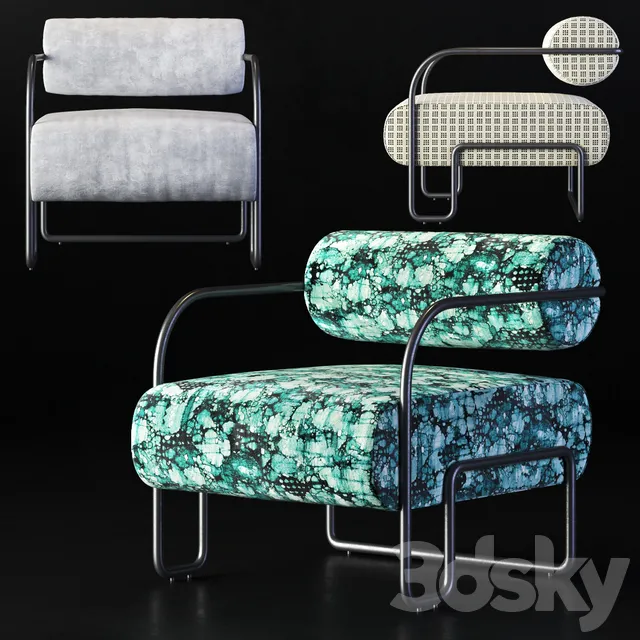 Kelly Wearstler Ardent Club Chair 3DS Max - thumbnail 3