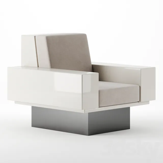 NEW BAUHAUS ARMCHAIR by Pierre Augustin Rose 3DS Max - thumbnail 3