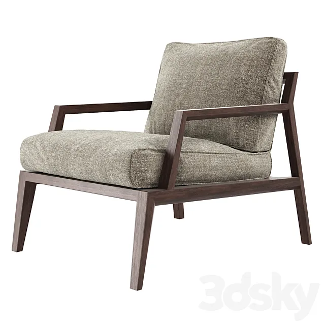 Italian armchair Petra by Italia Lounge 3DS Max - thumbnail 3