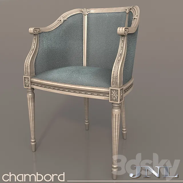Rocking-chair Chambord by JNL 3DS Max - thumbnail 3