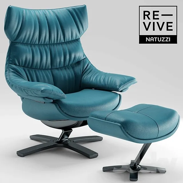 Armchair Re-vive by Natuzzi 3DS Max - thumbnail 3