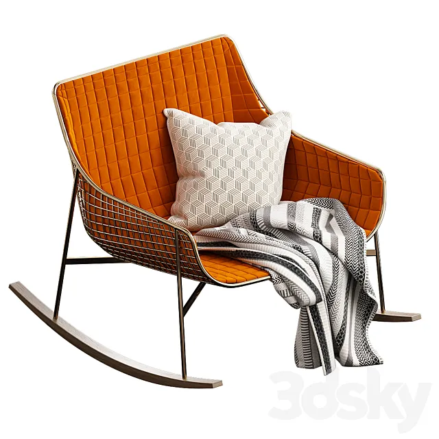 Varaschin SUMMERSET Rocking Armchair 3DS Max - thumbnail 3