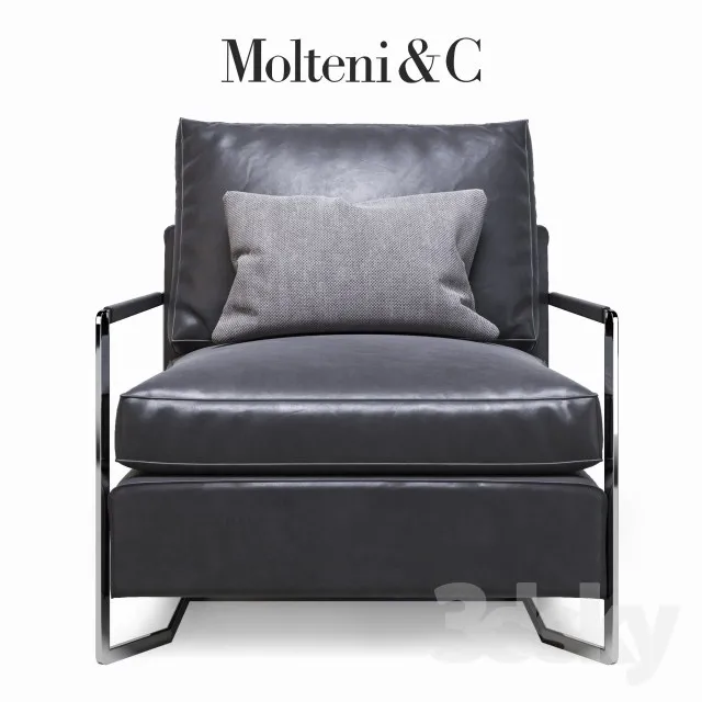 Molteni&C Portfolio armchair 3DS Max - thumbnail 3