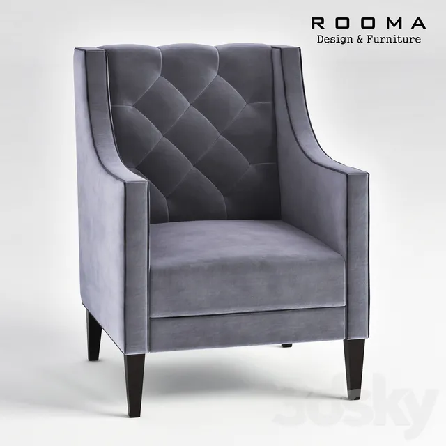 Armchair Kaza Rooma Design 3DS Max - thumbnail 3