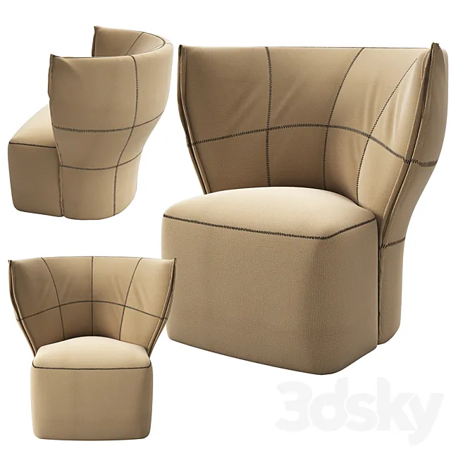 Arik Ben Simhon Armchair 3DS Max - thumbnail 3