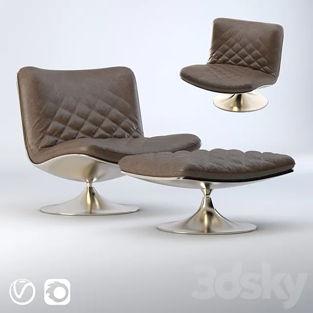 Armchair 3D Models – Arm Chair Baxter Marilyn