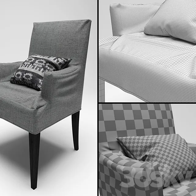 Armchair 3D Models – armchair cover