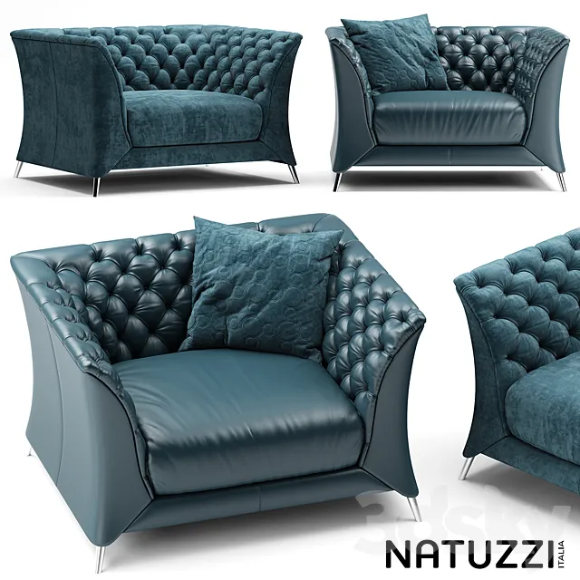 Armchair 3D Models – Armchair natuzzi La Scala chair