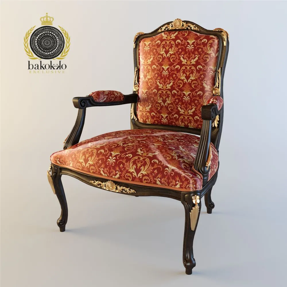 Armchair 3D Models – Baroque armchair