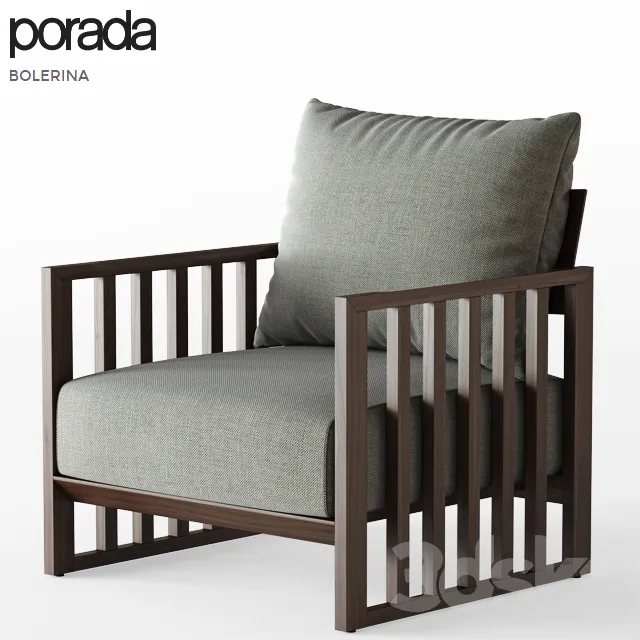 Armchair 3D Models – Bolerina armchair by Porada