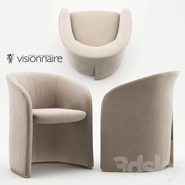 Armchair 3D Models – Carmen armchair – Visionnaire Home Philosophy (max; obj)