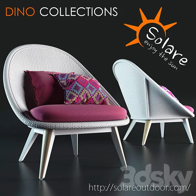 Armchair 3D Models – Dino collections armchair