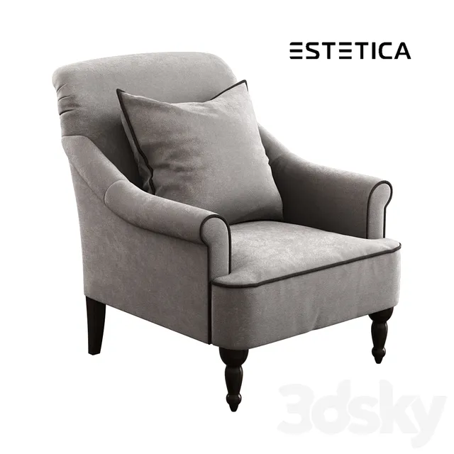 Armchair 3D Models – Estetica  Hollywood Chair