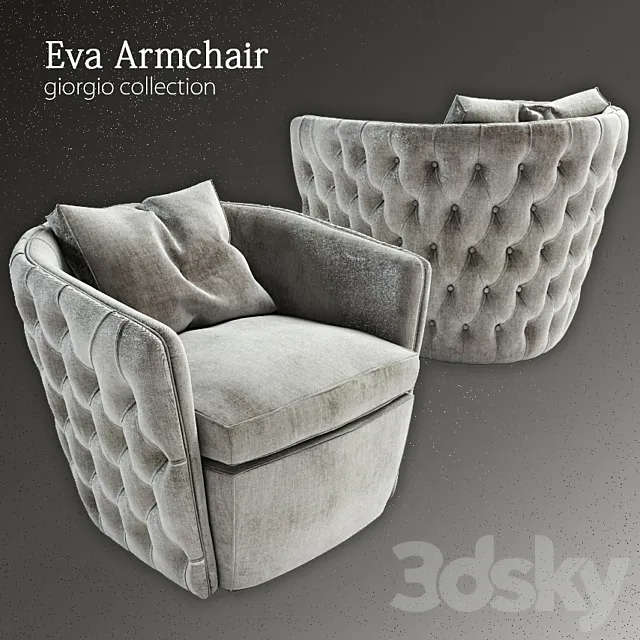 Armchair 3D Models – Eva Armchaire