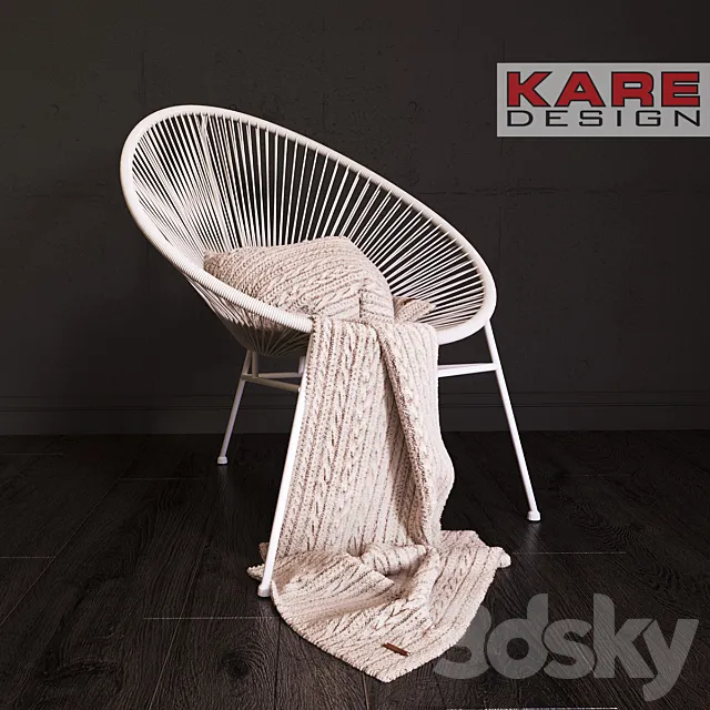 Armchair 3D Models – Kare Design Spagetti armchair