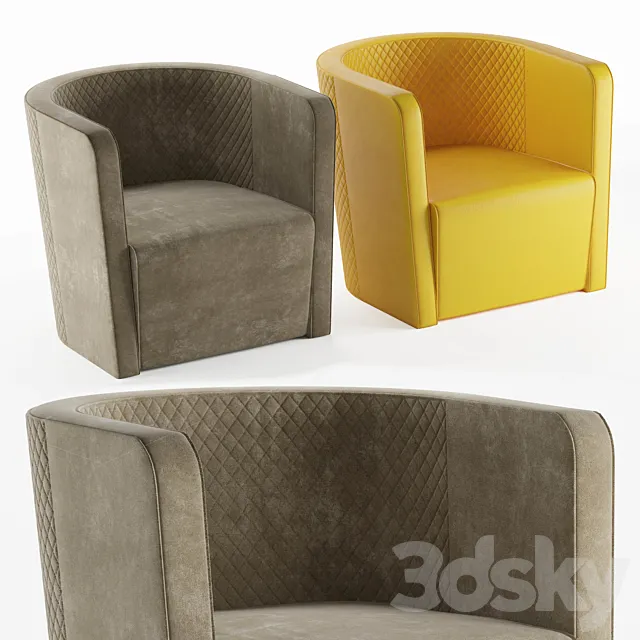 Armchair 3D Models – Malerba armchair red carpet collection (RC 508)