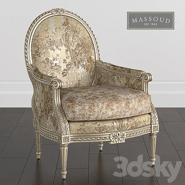 Armchair 3D Models – Massoud Tea Garden Chair