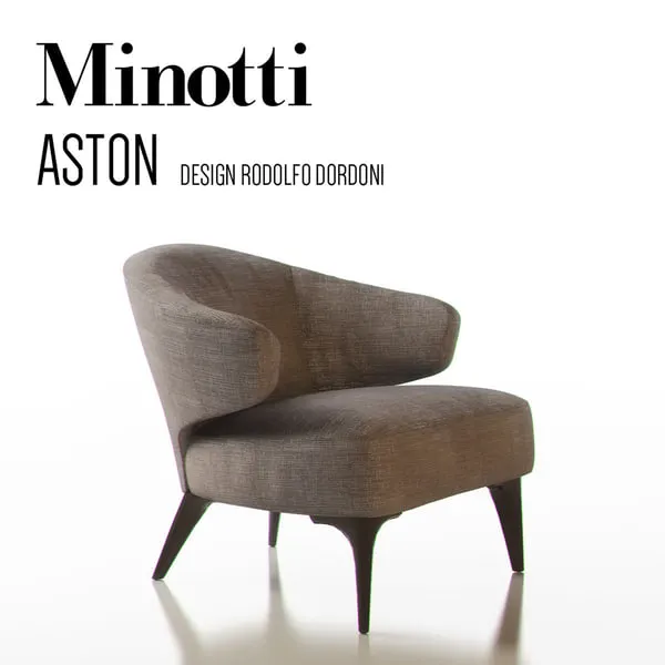 Armchair 3D Models – Minotti Aston