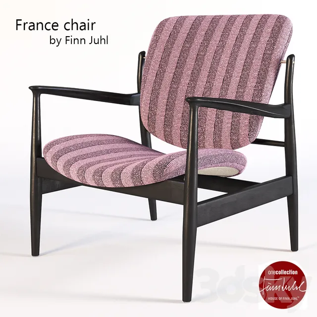 Armchair 3D Models – Onecollection France Chair by Finn Juhl