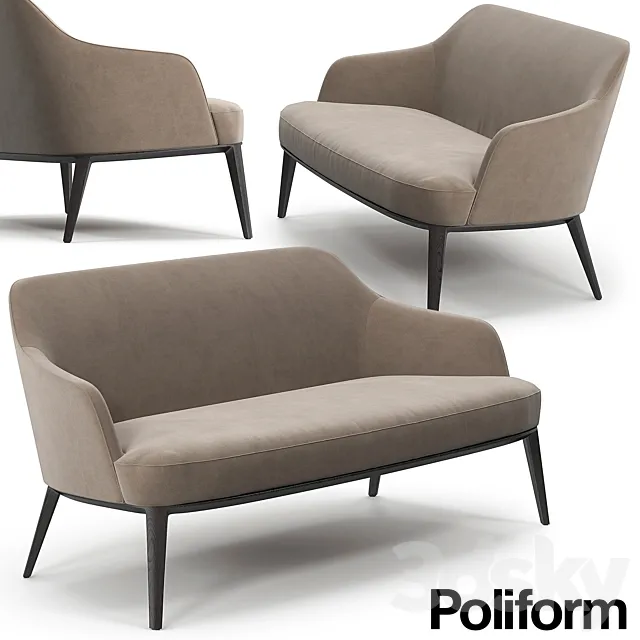 Armchair 3D Models – Poliform Jane sofa (max; obj)