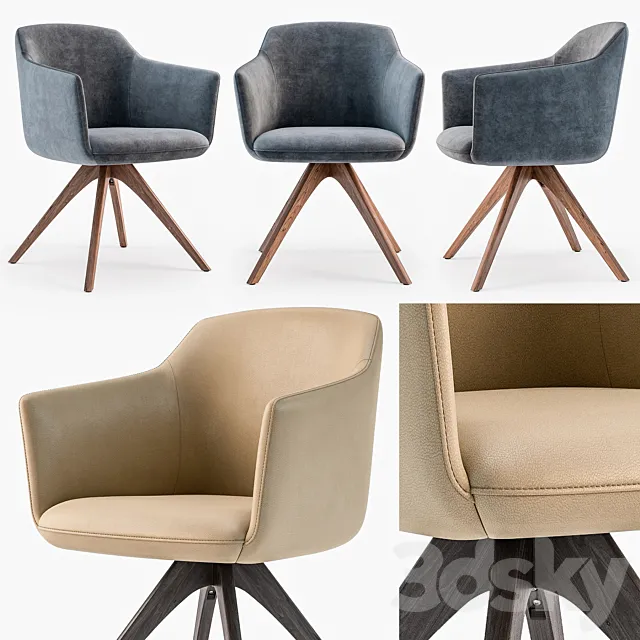 Armchair 3D Models – Rolf Benz 640 chair