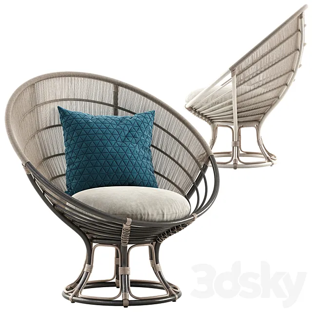 Armchair 3D Models – Sika Design Luna chair