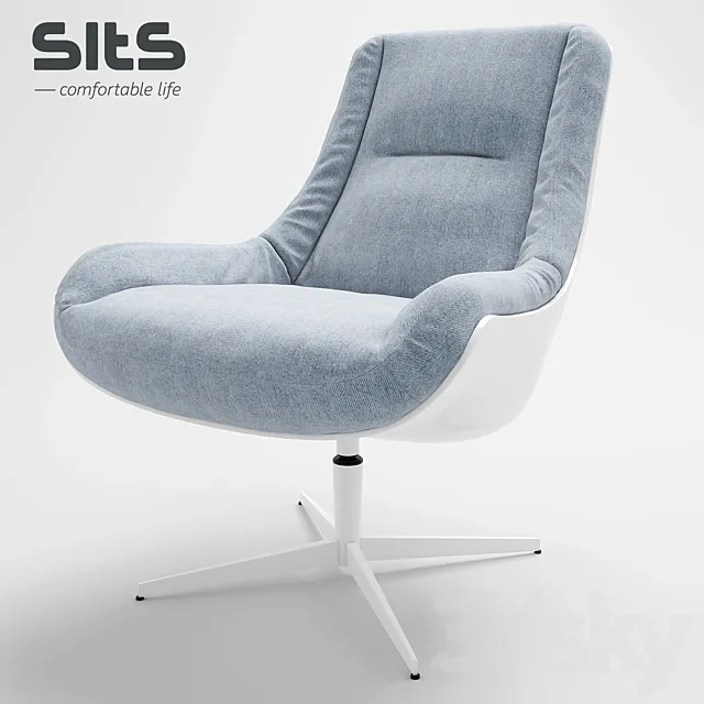 Armchair 3D Models – Sits Lovebird modern armchair