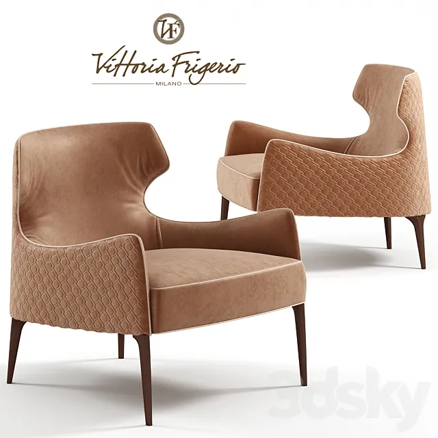Armchair 3D Models – Vittoria Frigerio Piola Capittone armchair