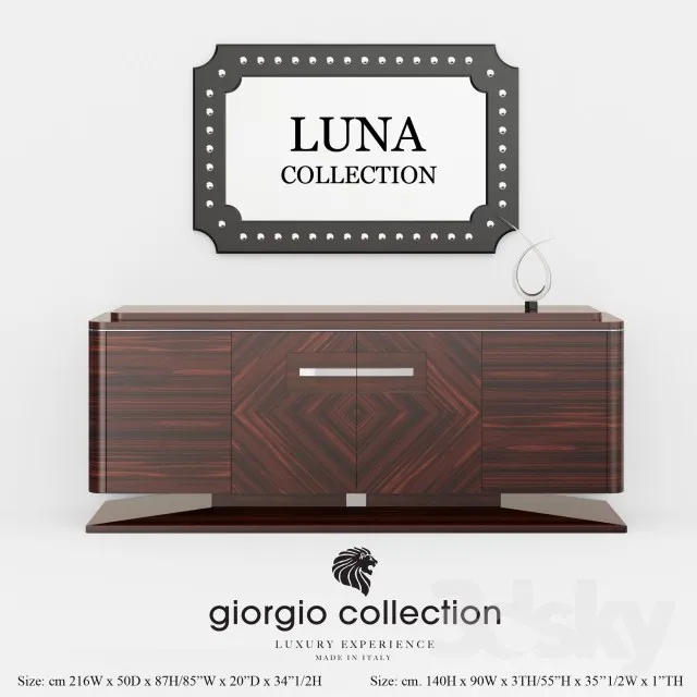 Dressers Giorgio collectio collection Luna 3DS Max - thumbnail 3